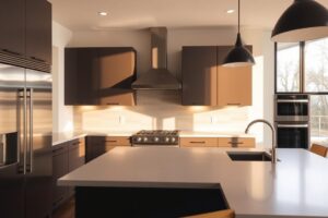 sleek modern kitchen